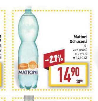 Billa Mattoni ochucená nabídka