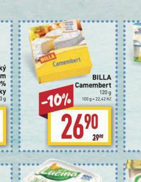 Billa Billa camembert nabídka