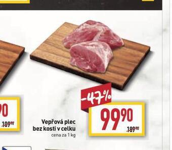 Billa Vepřová plec bez kosti nabídka