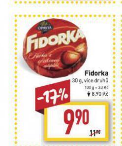 Billa Fidorka nabídka
