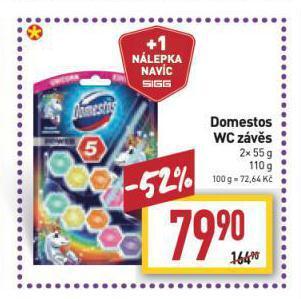 Billa Domestos wc závěs nabídka