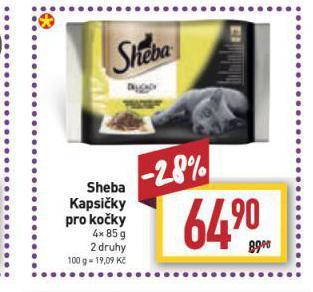 Billa Sheba kapsičky pro kočky nabídka