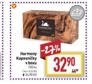 Billa Harmony kapesníky v boxu nabídka