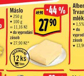 Albert Máslo 250 g nabídka