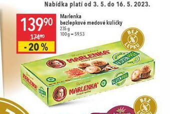 Globus Marlenka bezlepkové medové kuličky nabídka