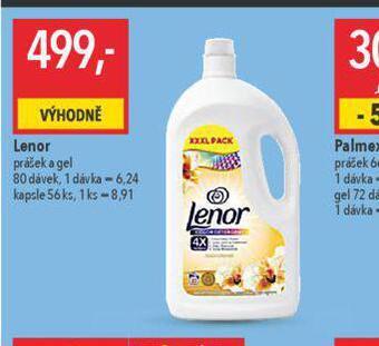 Globus Lenor praášek a gel nabídka