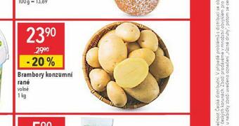 Globus Brambory konzumní rané nabídka