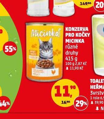 Penny Market Micinka konzerva pro kočky nabídka
