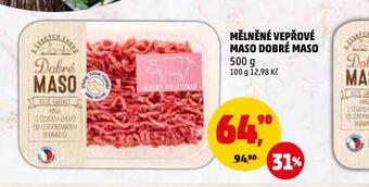 Penny Market Mělněné vepřové maso nabídka