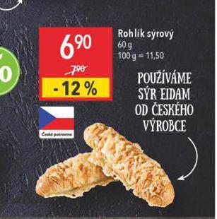 Globus Rohlík sýrový nabídka