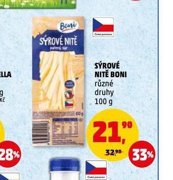 Penny Market Sýrové nitě boni nabídka