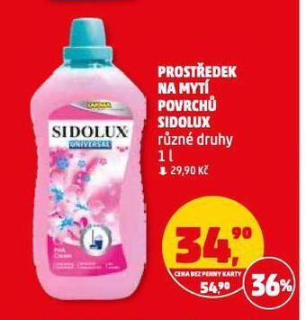 Penny Market Sidolux prostředek na mytí povrchů nabídka