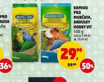 Penny Market Hobby vit krmivo pro andulky nabídka