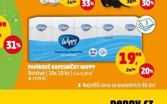 Penny Market Wippy papírové kapesníky nabídka
