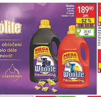 Globus Woolite soeciální prací gel nabídka