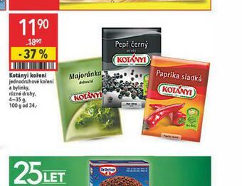 Globus Kotányi koření nabídka
