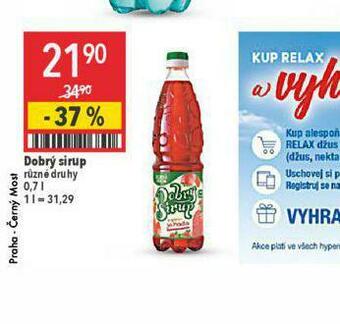 Globus Dobrý sirup nabídka