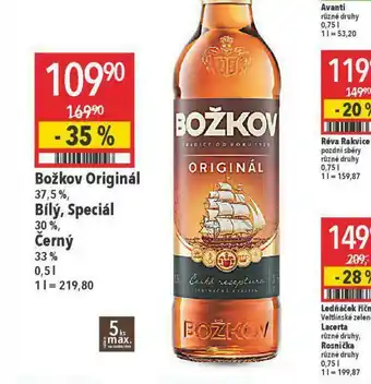 Globus Božkov bílý, speciál nabídka