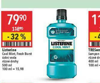 Globus Listerine ústní voda nabídka