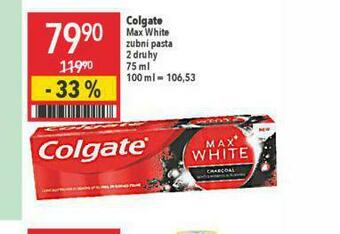 Globus Colgate max white zubní pasta nabídka