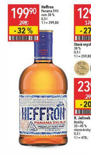 Globus Heffron panama 5yo rum nabídka