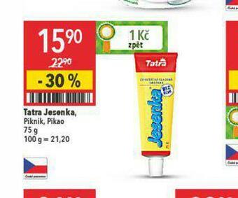 Globus Tatra jesenka, piknik, pikao nabídka