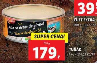 Lidl Tuňák, 750 g nabídka