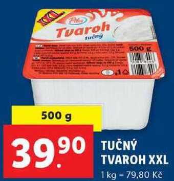 Lidl Tučný tvaroh xxl, 500 g nabídka