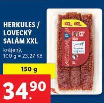 Lidl Herkules / lovecký salám xxl, 150 g nabídka