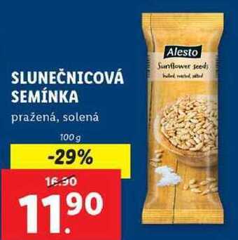 Lidl Slunečnicová semínka, 100 g nabídka