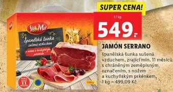 Lidl Jamón serrano, 1,1 kg nabídka