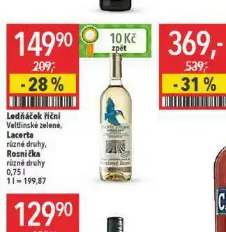 Globus Ledňáček říční veltínské zelené nabídka