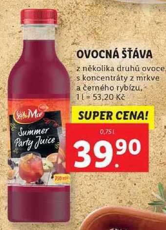 Lidl Ovocná šťáva, 0,75 l nabídka