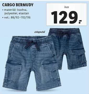 Lidl Cargo bermudy nabídka