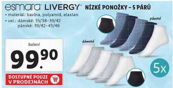 Lidl Nízké ponožky - 5 párů nabídka