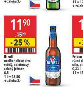 Globus Pivo birell nealko nabídka