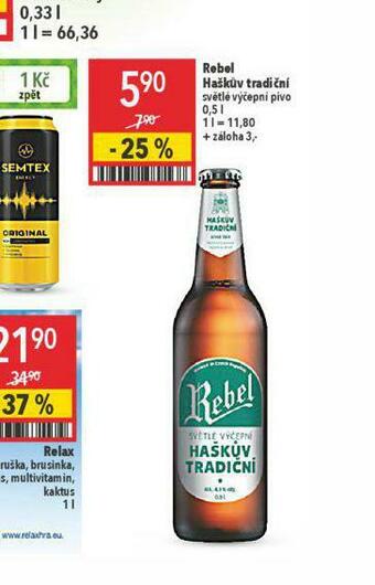 Pivo rebel haškův tradiční