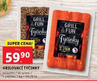 Lidl Grilovací tyčinky, 340 g nabídka