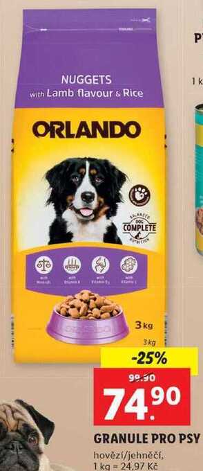 Lidl Granule pro psy, 3 kg nabídka