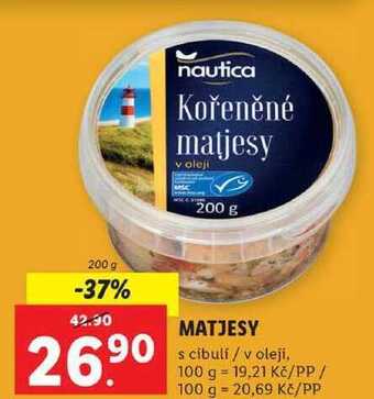 Lidl Matjesy, 200 g nabídka