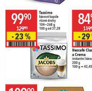 Globus Tassimo kávové kapsle nabídka