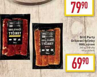 Billa Grill party grilovací tyčinky bbq, sýrové 340 g nabídka
