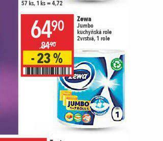 Globus Zewa jumbo kuchyňské role nabídka