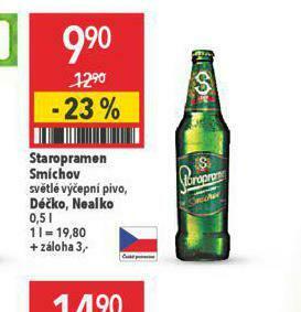 Globus Pivo staropramen smíchov nabídka