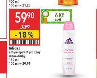 Globus Adidas antiperspirant nabídka