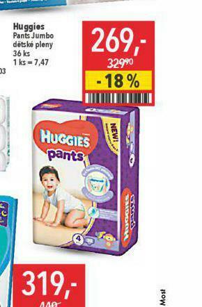 Globus Huggies dětské pleny nabídka