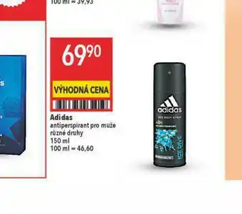 Globus Adidas antiperspirant sprej nabídka