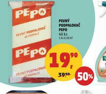 Penny Market Pepo pevný podpalovač nabídka