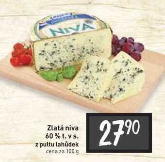Billa Zlatá niva 60% t. v s. z pultu lahůdek cena za 100 g nabídka