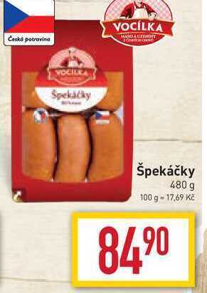 Billa Špekáčky 480 g nabídka